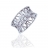 Bague argent et oxydes