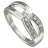 Bague argent et oxydes