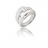 Bague argent et oxydes de zircnium