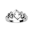 Bague argent fantaisie 5 losanges