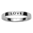 Bague argent message love