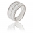 Bague argent oxyde baguettes