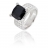 Bague argent oxyde blanc et noir