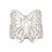 Bague argent papillon