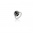 Bague argent quartz noir et oxydes