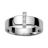 Bague argent rhodié ceinture barette petites pierres blanches