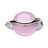 Bague argent rhodié et cercle de quartz rose