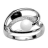 Bague argent rhodié perles nacre imitation blanche et noire