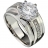 Bague argent solitaire