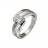 Bague argent solitaire