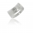 Bague argent solitaire oxyde