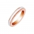 Bague argent vermeil rose laqué blanche