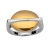 Bague bicolore plateau rond