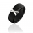 Bague céramique noire, or gris et diamants