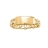 Bague chaine plaque droite vermeil