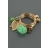 Bague COLLIER DE ROSE verte