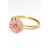 Bague Fleur rose wild