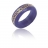 Bague jade violet et or