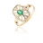 Bague Or Diamant et Emeraude