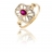 Bague Or Diamant et Rubis