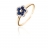 Bague Or Diamant et Saphir