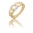 Bague or et diamants