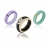Bague or et diamants interchangeable