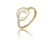 Bague or et oxyde de zirconium