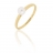 Bague or et perle de culture