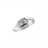 Bague or gris 3 oxydes