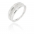Bague or gris diamant