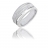 Bague or gris et diamant