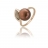 Bague or perle <a title='Offrir du chocolat à la saint-valentin' href='http://www.familyby.com/boutiques/detailCategorie/4222' style='text-decoration:none; color:#333'><strong>chocolat</strong></a> et quartz fumé