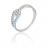 Bague or topazes