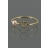 Bague paquerette or et fine perle