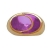 Bague plaqué or et résine mauve