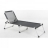 Bain de soleil pliant design noir Sanoa