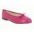 Ballerines HIRICA Ingrid Cuir Femme Framboise