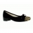 Ballerines HIRICA Laurier Velours Femme Noir + Poulain