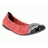 Ballerines HIRICA Zilia Velours Vernis Femme Corail + Noir