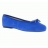 Ballerines HIRICA Zoe Velours Femme Bleu