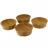 Bambu Set de 4 coupelles 7 cm foncées en Bambou