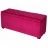 Banquette coffre capitonnée fushia