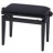Banquette Piano Noire Assise Velours Noir F900.559