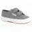 Baskets & Tennis Mode SUPERGA 2750 Velcro Toile Enfant Gris