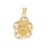 Bijou Médaille bicolore ange<a title='composition florale pour la saint-valentin' href='http://www.familyby.com/boutiques/detailCategorie/4211' style='text-decoration:none; color:#333'><strong> fleur</strong></a> diamant