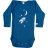 Body bébé col us 'Bleu électrique' 'Départ pour la lune'