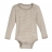 Body coton bio - Rayé taupe ML