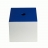 Boîte carrée laquée Bleue