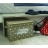 Boîte PVC taupe à pois blanc PM